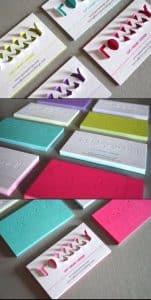 colores para tarjetas de presentacion creativas