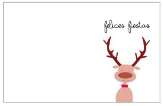 marcos para tarjetas de navidad de reno