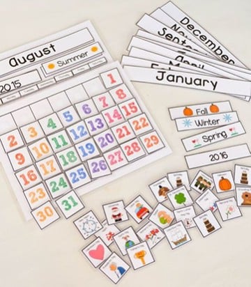 calendarios creativos para niños creativos