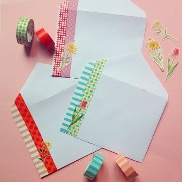 imagenes de sobres decorados con cinta