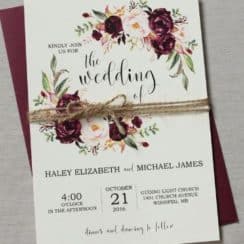 Las invitaciones de boda con flores una moda que no pasa