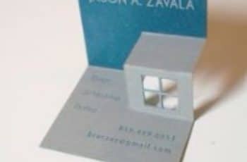 Unas tarjetas de presentacion 3d para diferentes profesiones