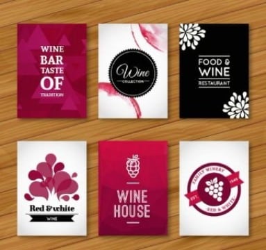 tarjetas de presentacion de comida rosa