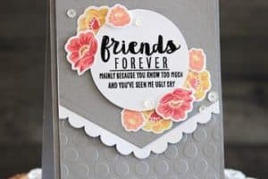 tarjetas de amigas por siempre decoradas