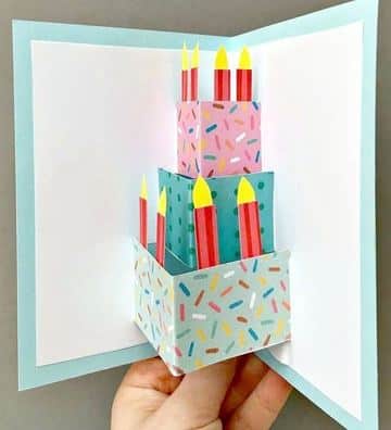 tarjetas de cumpleaños pop up faciles