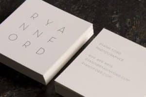 tarjetas de presentacion minimalistas cuadrada
