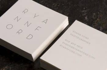 Las tarjetas de presentacion minimalistas al mejor estilo