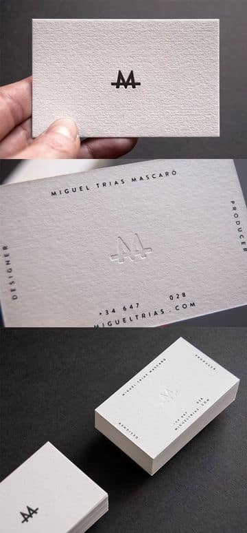 tarjetas de presentacion minimalistas dos caras