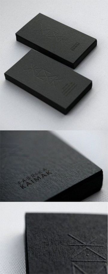 tarjetas de presentacion minimalistas negra