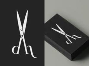 imagenes de logos de peluqueria minimalista