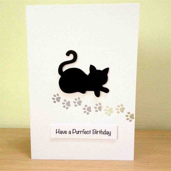 tarjetas de cumpleaños con gatos creativas