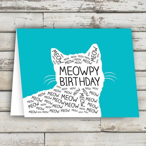 tarjetas de cumpleaños con gatos divertidas