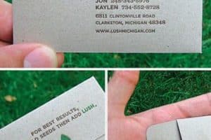 tarjetas de presentacion de jardinero originales