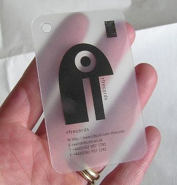 tarjetas de presentacion plasticas transparente mate