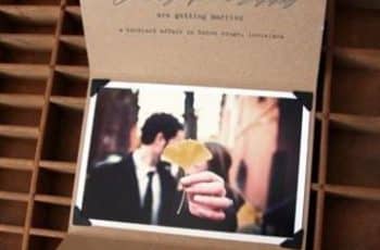 Unas invitaciones de papel kraft para bodas con mucho estilo