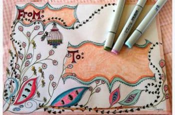 La decoracion de cartas a mano con lo que es tendencia