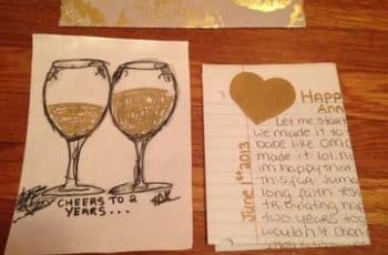 Romanticos diseños de cartas bonitas para novios