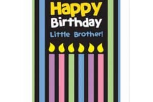 postales de cumpleaños para un hermano sencillas