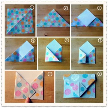 como hacer sobres bonitos con origami