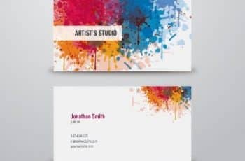 Ideas en diseños de tarjetas de presentacion de pintores