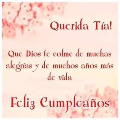 5 frases de cumpleaños para mi tia puestas en tarjetas