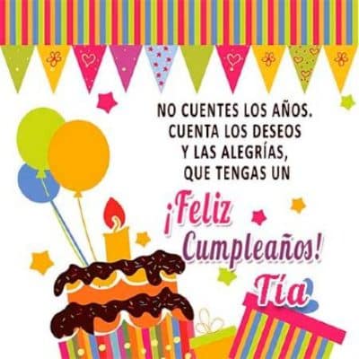 5 frases de cumpleaños para mi tia puestas en tarjetas