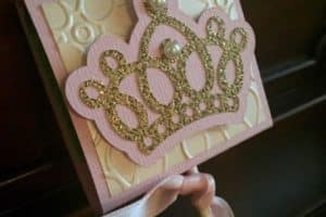 invitaciones de coronas de princesas para cumpleaños