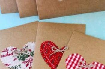 Sencillos sobres para cartas de amor para el 14 de febrero