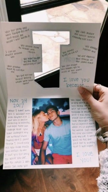 cartas hechas a mano para mi novio