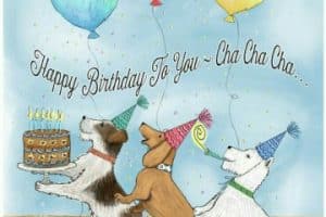 divertidas tarjetas de cumpleaños con perros