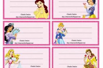 5 tematicas de etiquetas para cuadernos de niñas