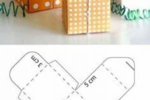 moldes de cajas cuadradas para regalos