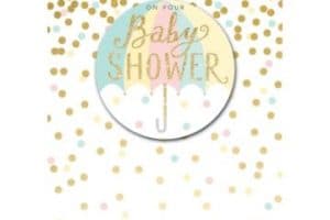 tarjetas para baby shower niño luminosa