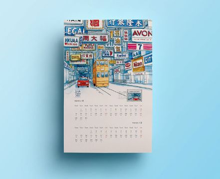 diseño de calendarios creativos dibujos