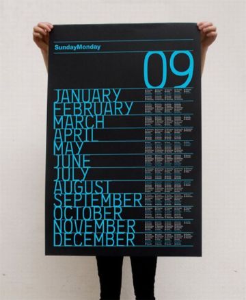 diseño de calendarios creativos para muros