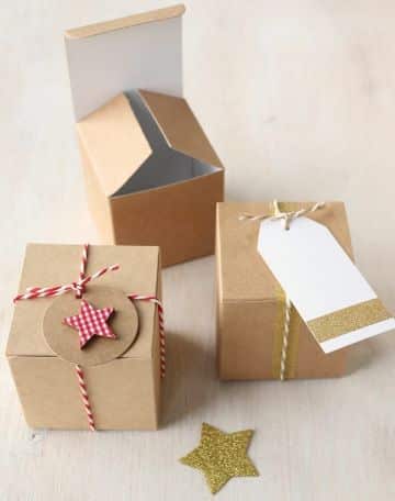 cajas de regalo navideñas caseras