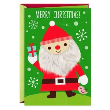 tarjetas navideñas de santa claus con texturas