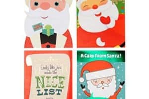 tarjetas navideñas de santa claus imagenes coloridas