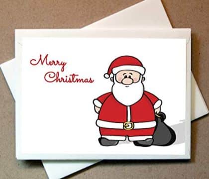 tarjetas navideñas de santa claus sobres