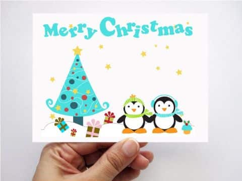 tarjetas navideñas para niños diseños