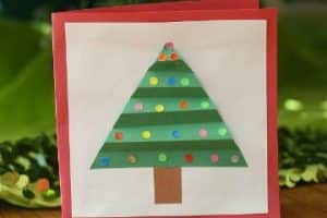 tarjetas navideñas para niños papel corrugado
