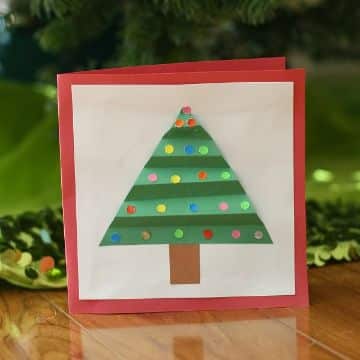 tarjetas navideñas para niños papel corrugado