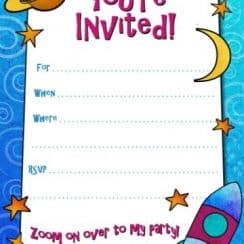 Curiosas invitaciones de cumpleaños para niños 5 años