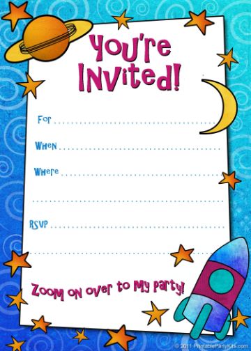 invitaciones de cumpleaños para niños para editar