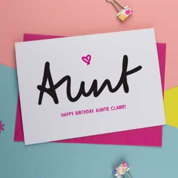tarjetas de cumpleaños para una tia con letras