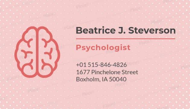 tarjetas de presentación para psicologos ideas graficas