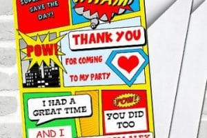 tarjetas digitales cumpleaños infantiles superheroes