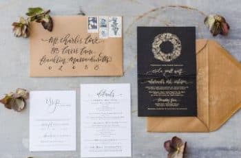 4 sobres para tarjetas de matrimonio civil e iglesia