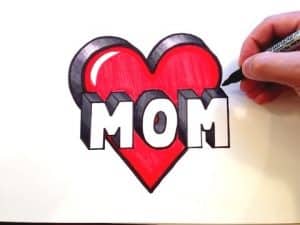 corazones para el dia de la madre dibujo