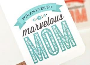 postales por el dia de las madres tipografias